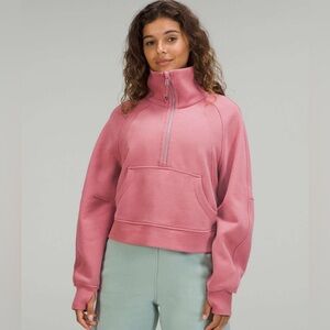 Lululemon Scuba Oversized Funnel Neck Half Zip in Brier Rose (XS/S)